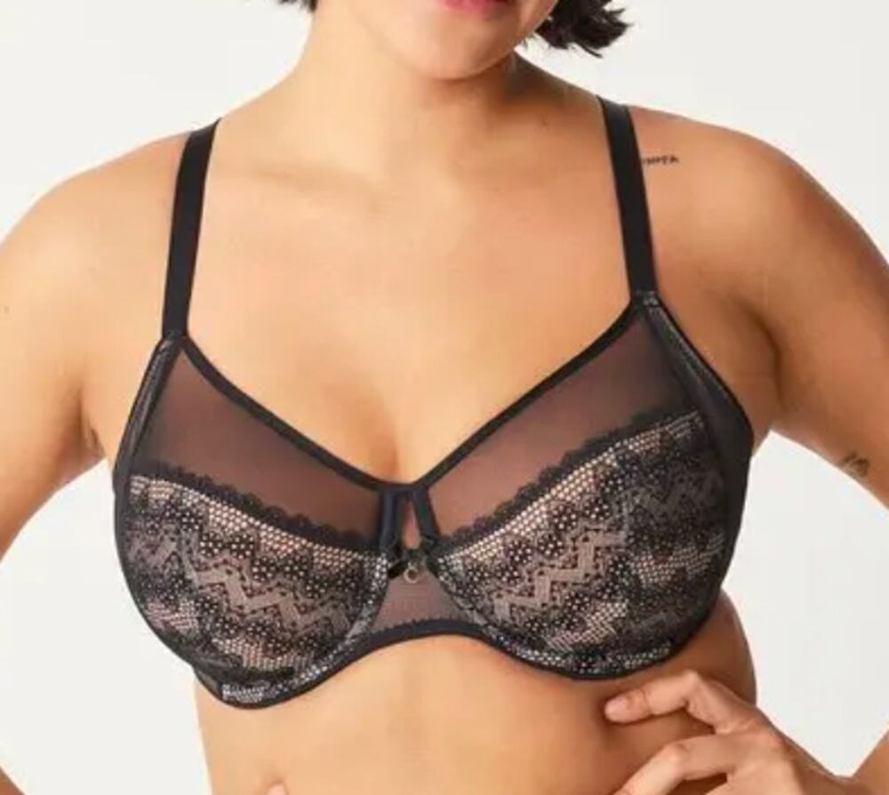 Chantelle Revele moi perfect fit underwire bra black 38DDDD